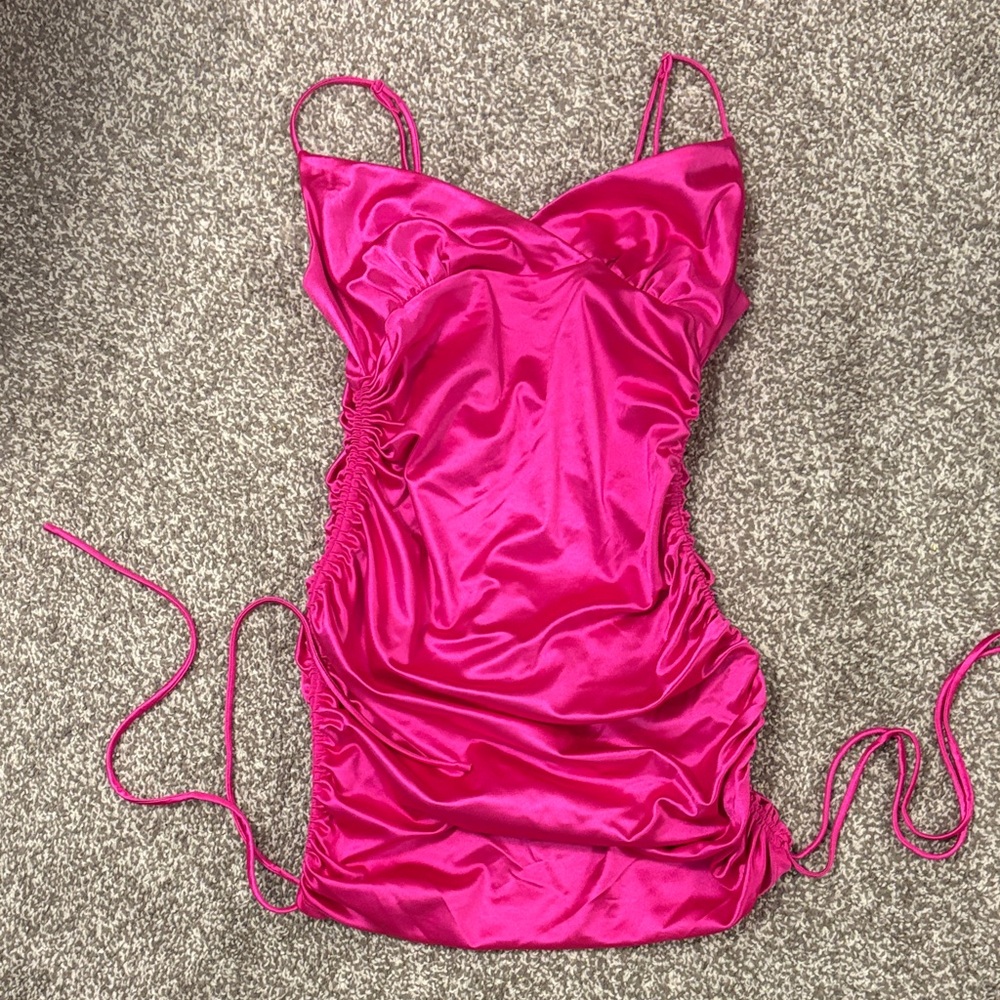 Side Scrunch Mini Dress